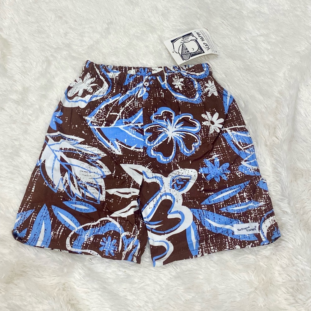 Flap Happy Hawaiian Swim Trunks NWT